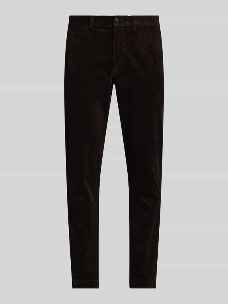 straight fit corduroy broek van katoenmix