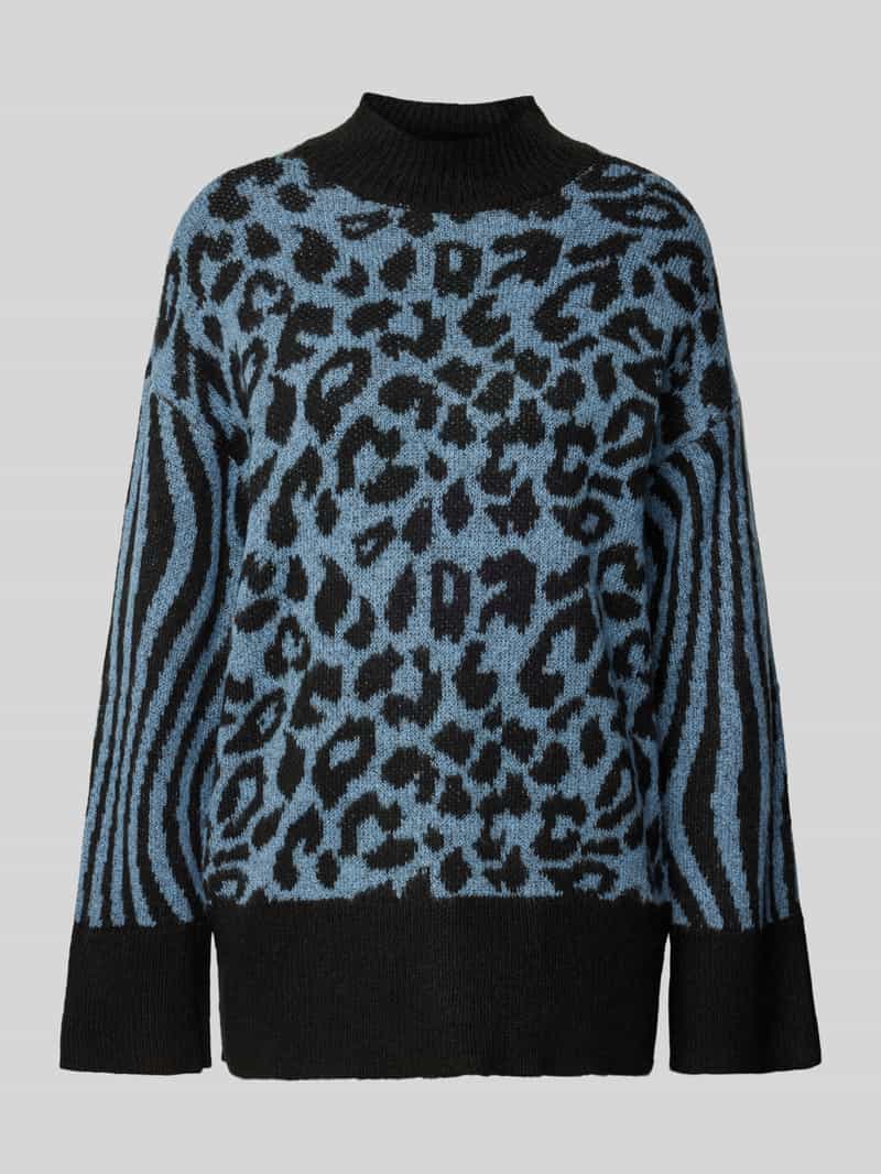 Vero Moda Regular fit gebreide pullover met dierenprint model 'MARS'