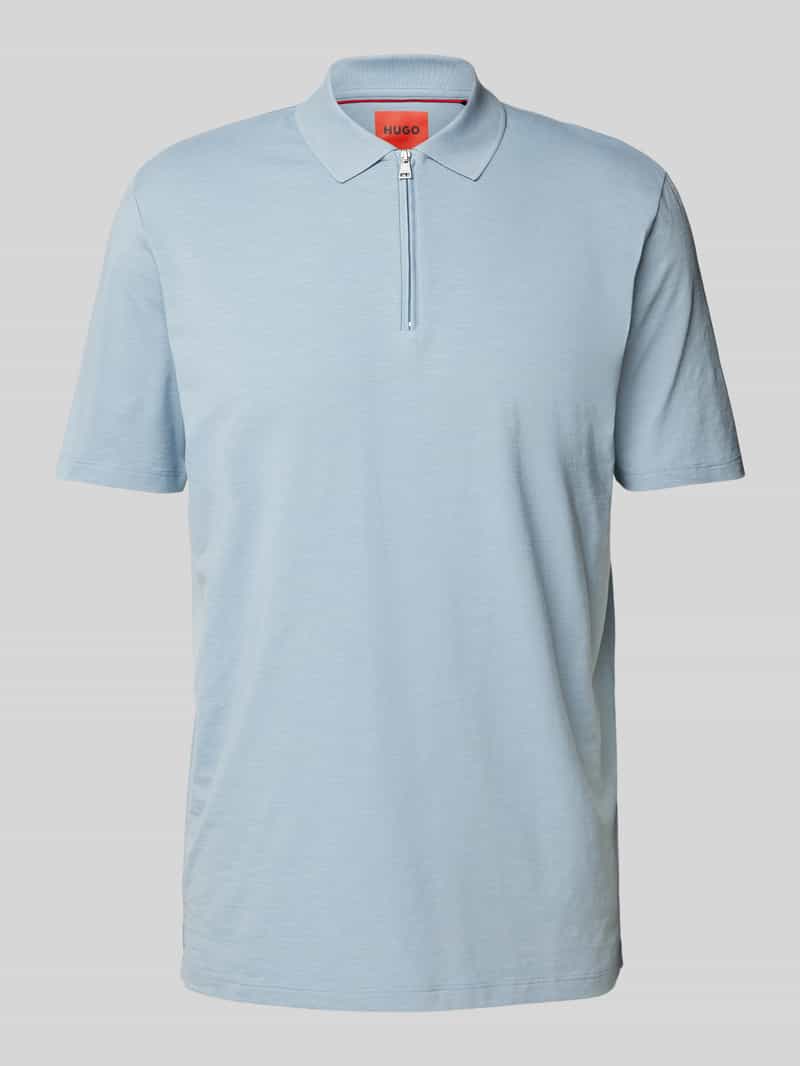 HUGO Regular fit poloshirt met labelpatch model 'Dekok'