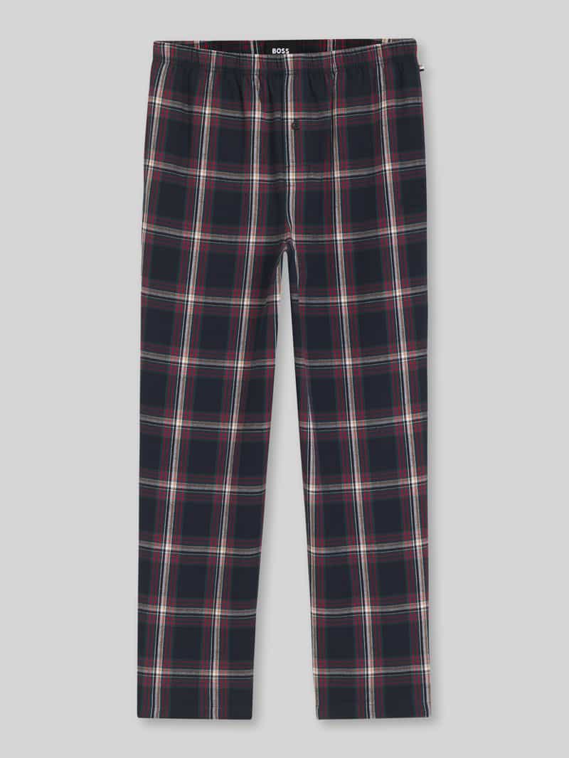Boss Regular fit pyjamabroek van een mix van katoen en viscose model 'HOLIDAY PANTS'