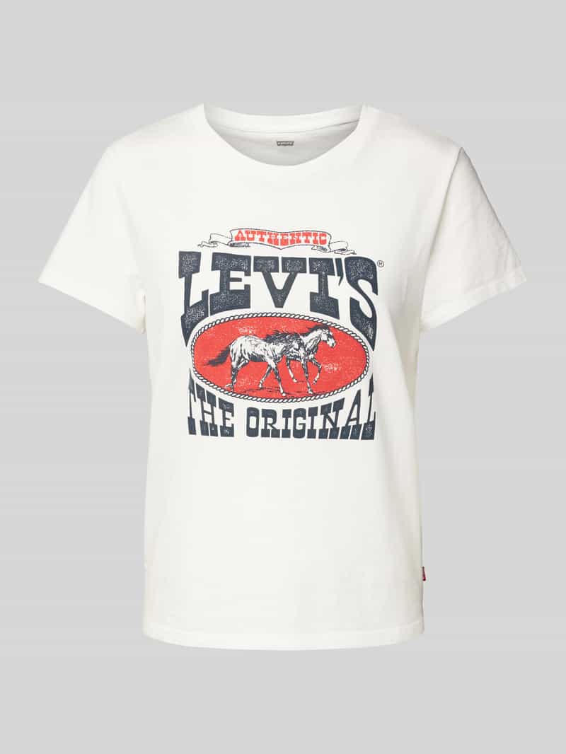 Levi's T-shirt met labelprint model 'THE PERFECT TEE'