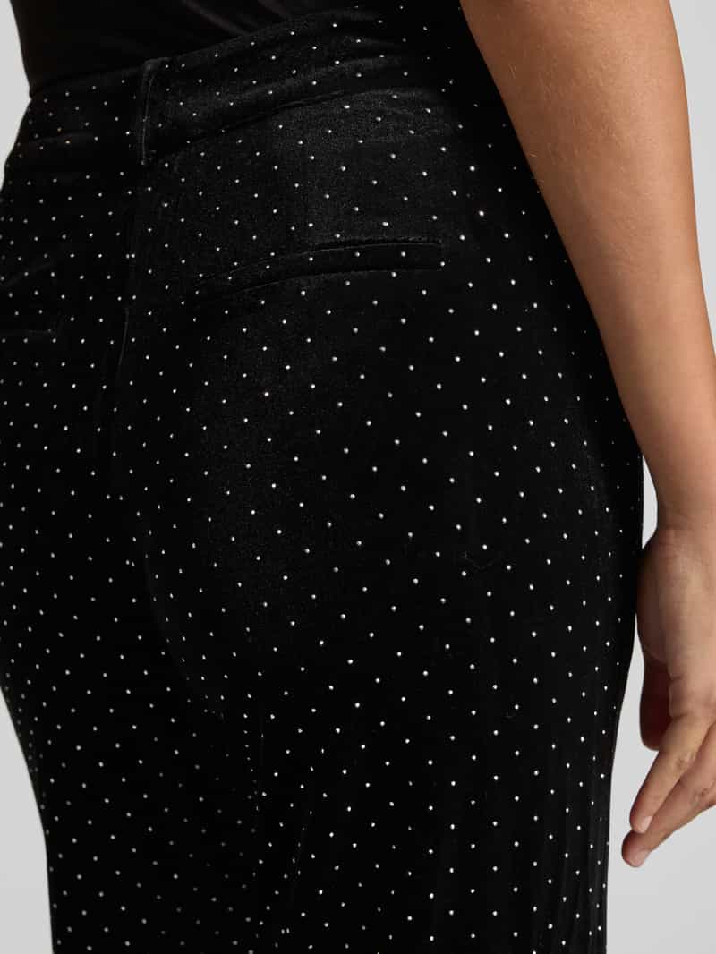 YAS High waist broek van fluweel model 'HELLA'