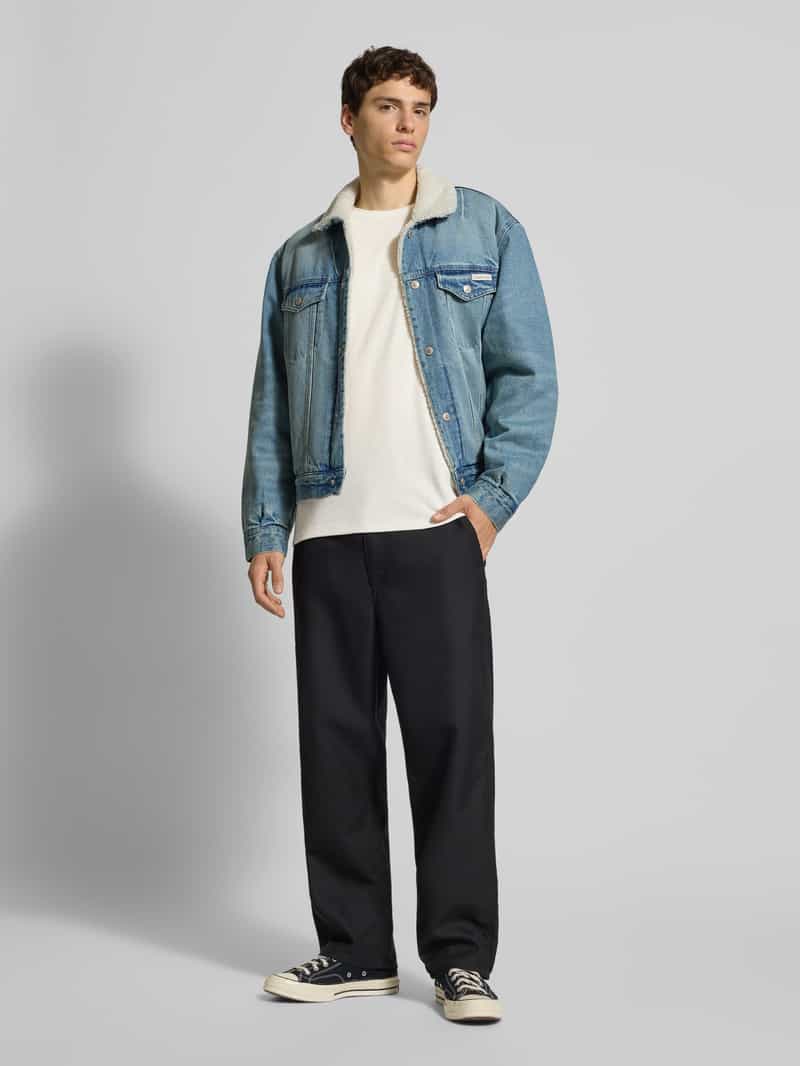 Calvin Klein Shirt met lange mouwen en labeldetail tofu, foto 6