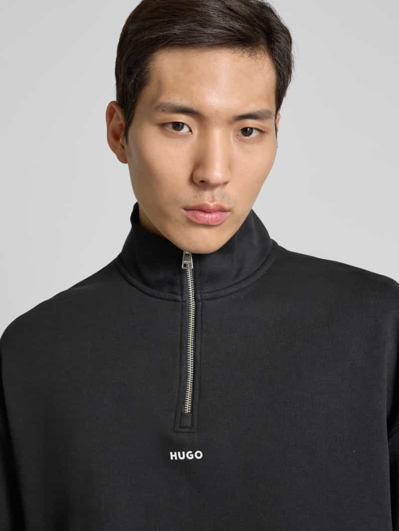 HUGO Sweatshirt met labelprint model 'Durty'