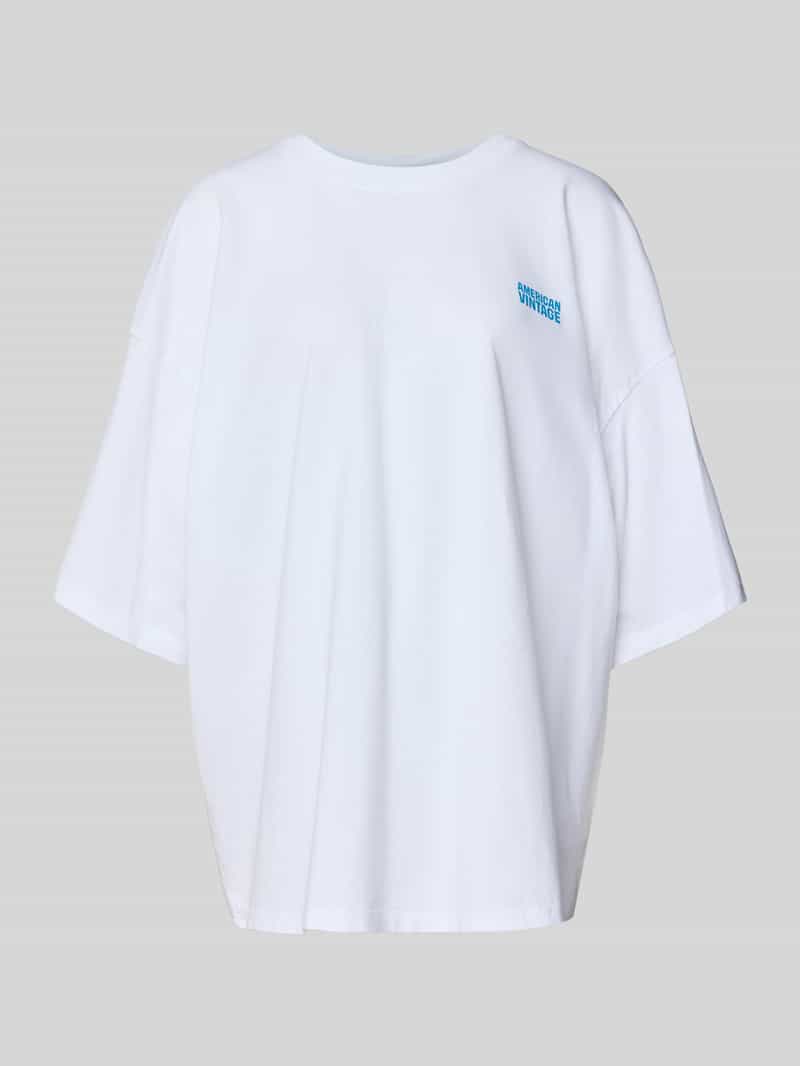 American vintage Oversized T-shirt met labelprint model 'GIXY'