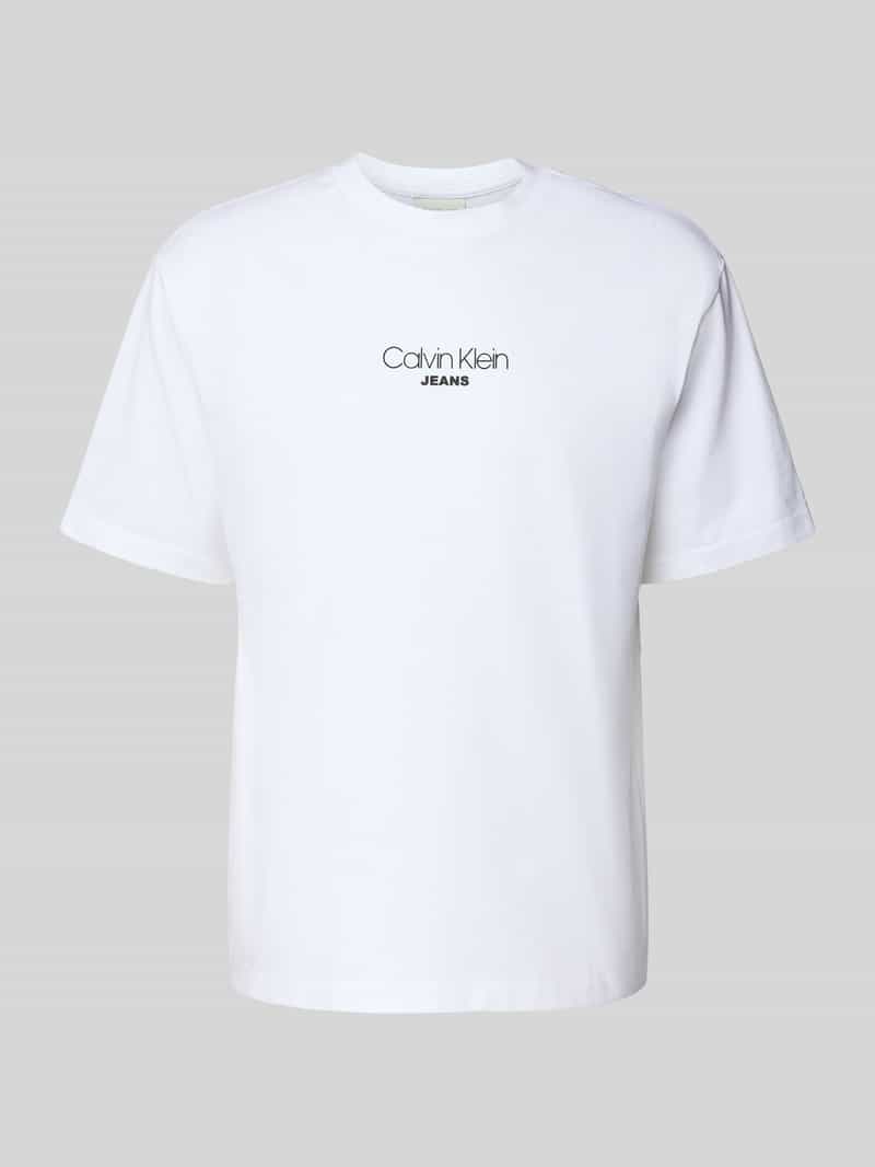 Calvin Klein Jeans Relaxed fit T-shirt met ronde hals