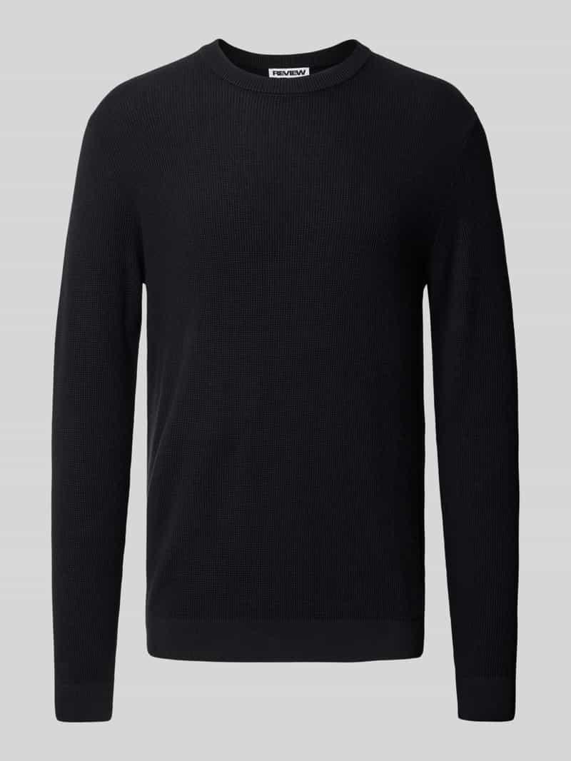 REVIEW Gebreide pullover met ronde hals