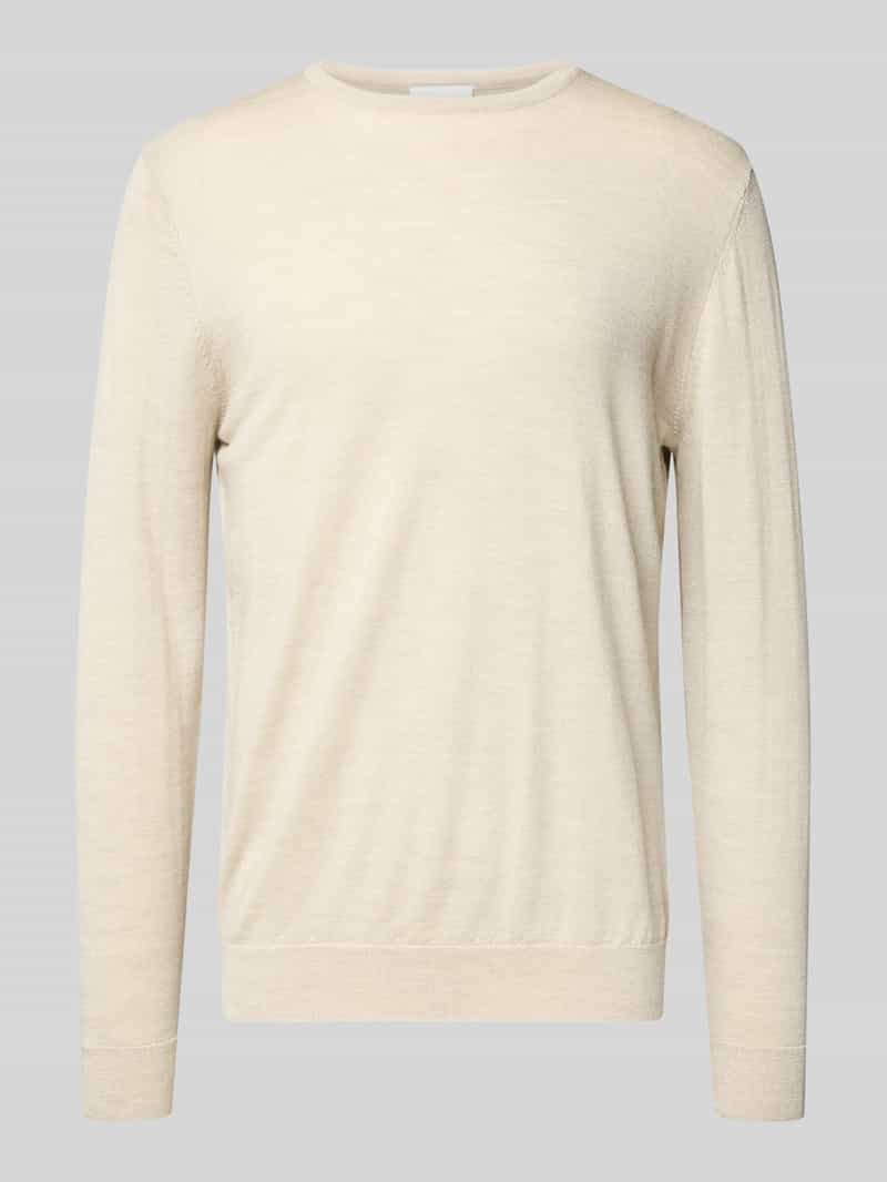 Profuomo Wollen pullover met ronde hals