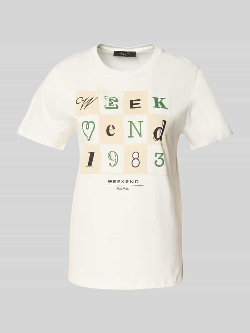 Weekend Max Mara T-shirt met motief- en labelprint model 'TEIERA'