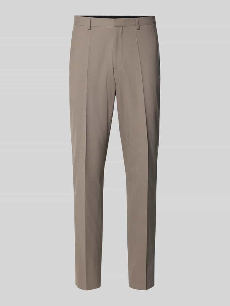 skinny fit pantalon van wolmix model 'HESTEN253X'