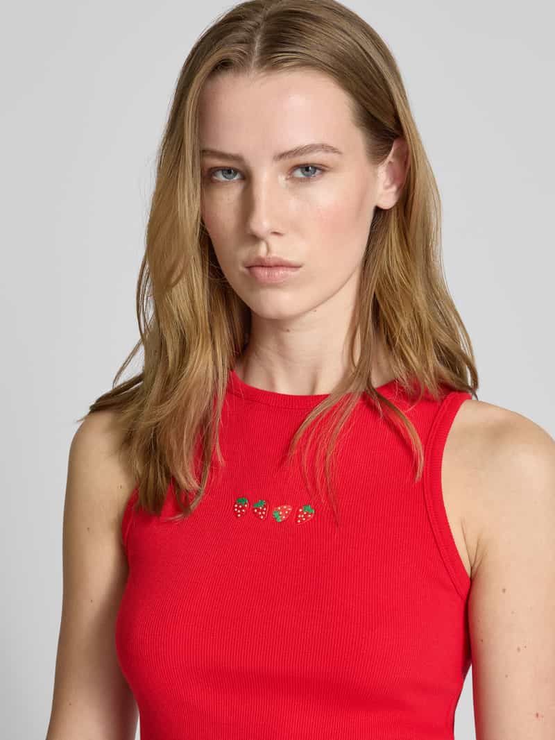 Review Tanktop met motiefstitchings