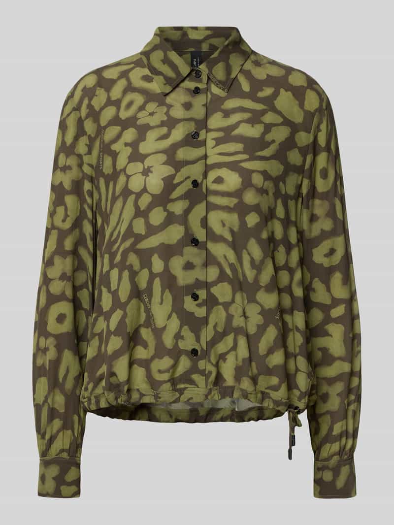 Marc Cain Regular fit blouse van viscose met tunnelkoord