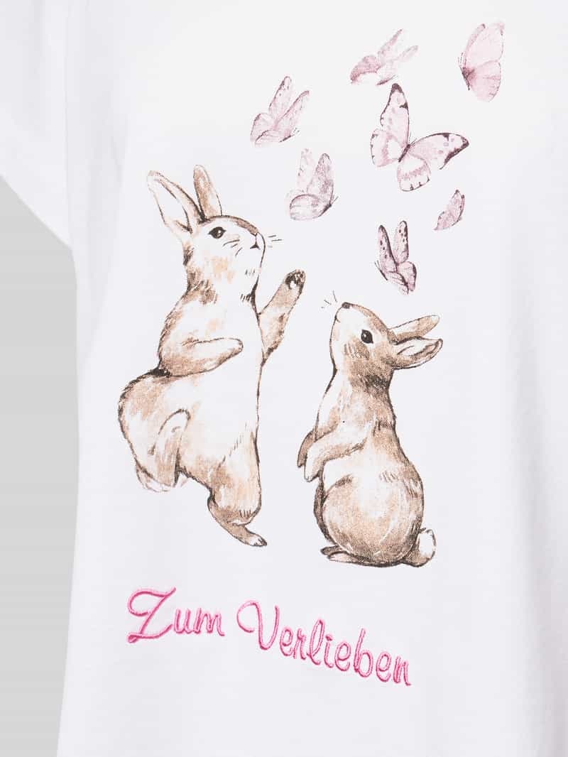LOUIS & LOUISA Pyjama met statementstitching model 'Zum Verlieben'
