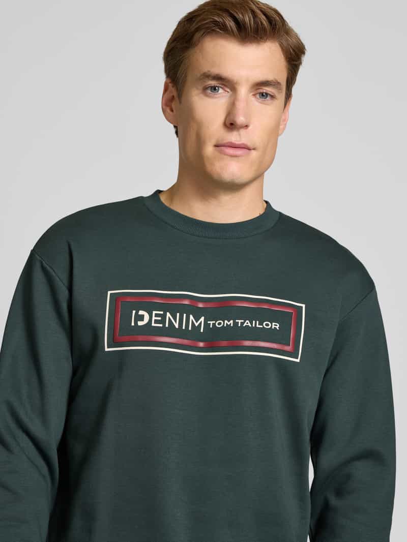 Tom Tailor Denim Regular fit sweatshirt van katoenmix