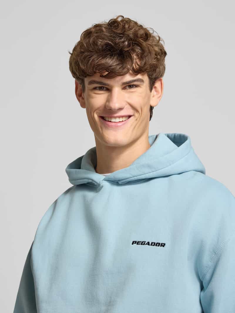 PEGADOR Oversized hoodie met logo en kangoeroezak