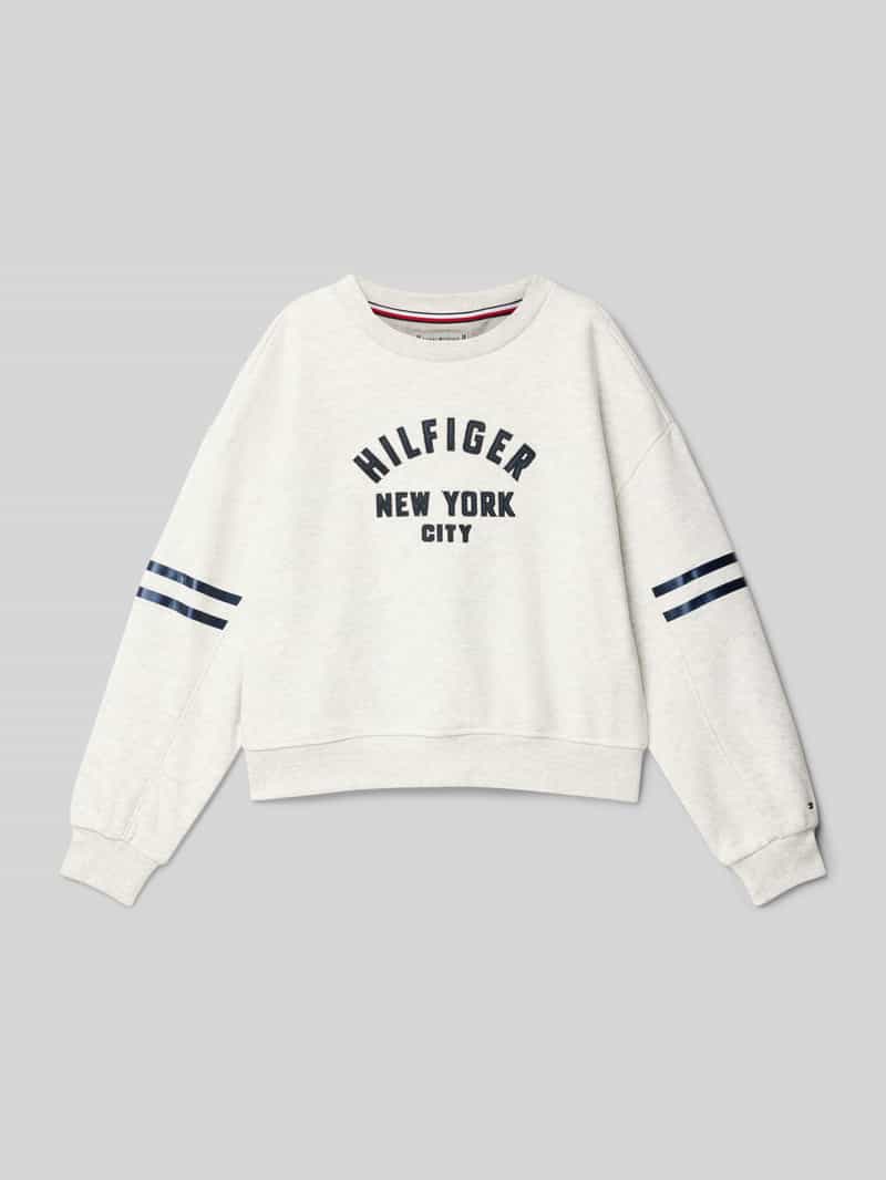 Tommy Hilfiger Teens Relaxed fit sweatshirt van katoenmix