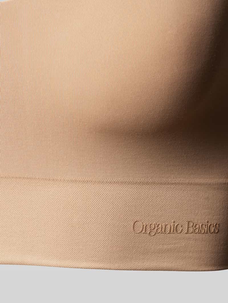 ORGANIC BASICS Bralette met labelopschrift