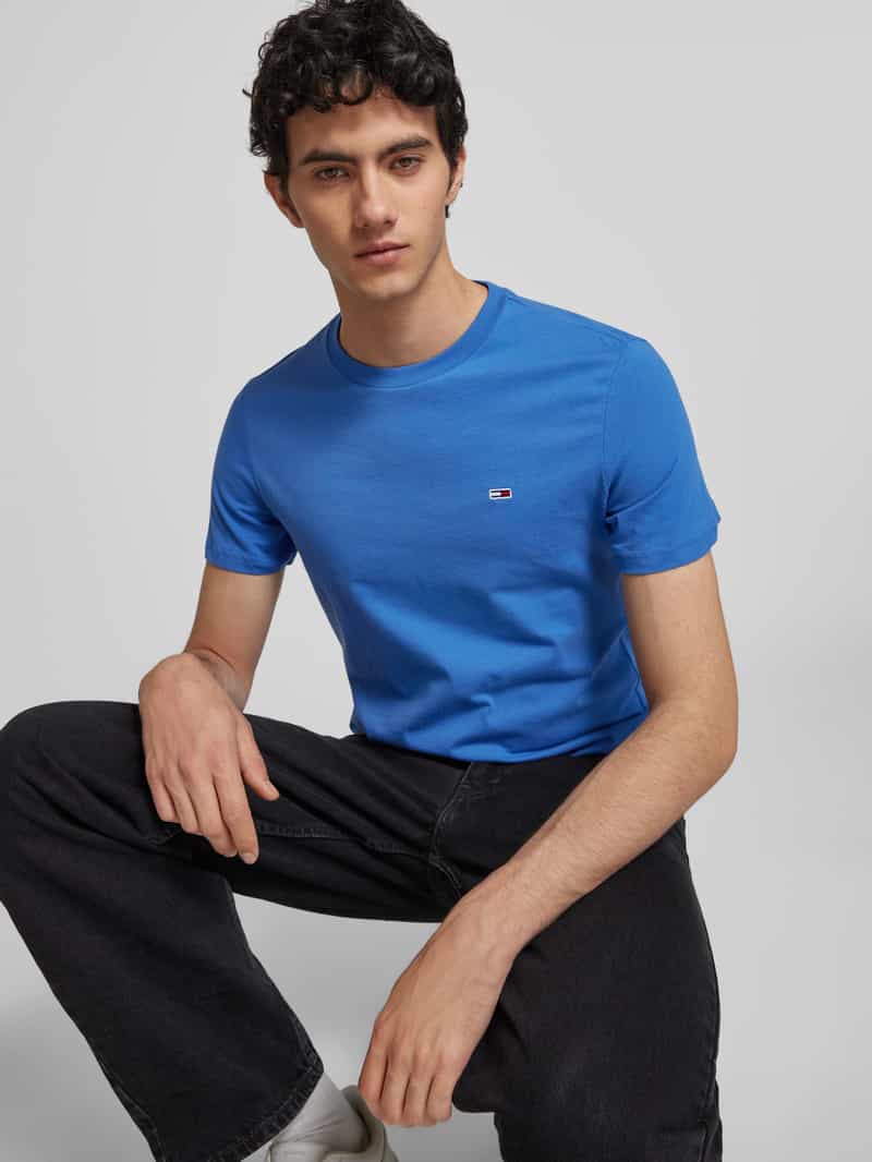 Tommy Jeans Slim fit T-shirt met logobadge in een set van 2 stuks