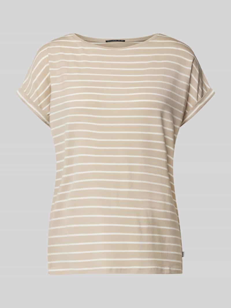 QS T-shirt met streepmotief