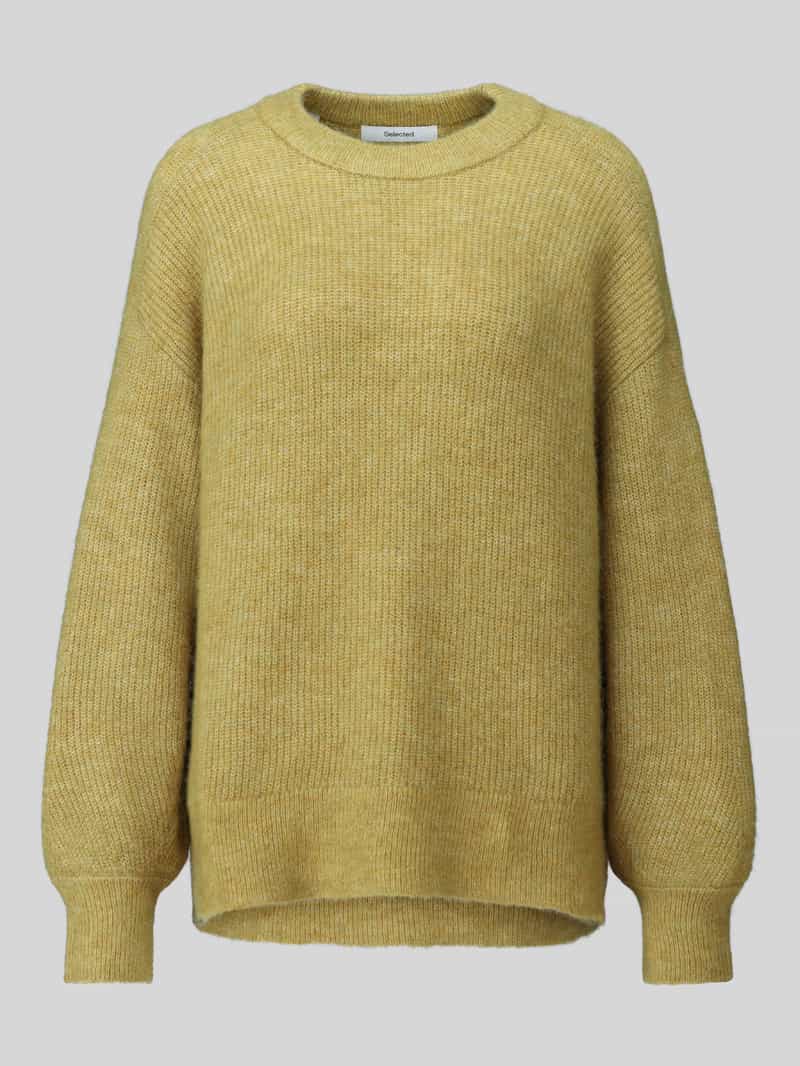 Selected relaxed fit pullover van wolmix model 'LULU'