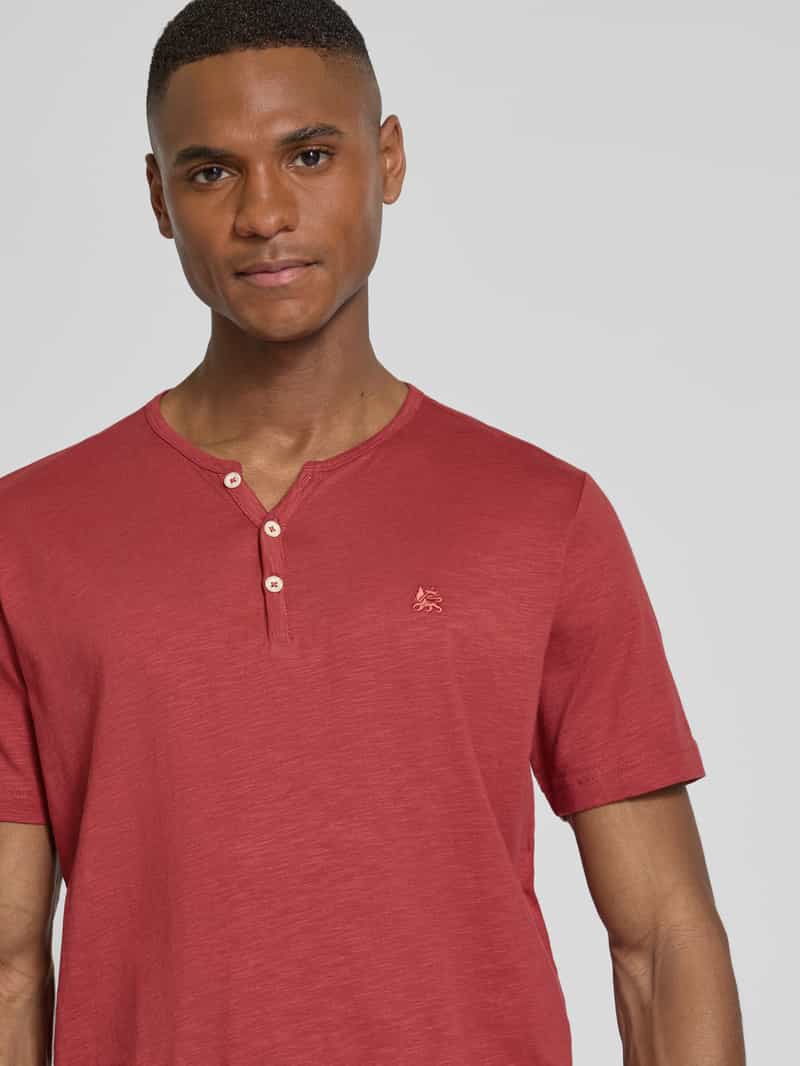 Lerros T-shirt met serafinohals