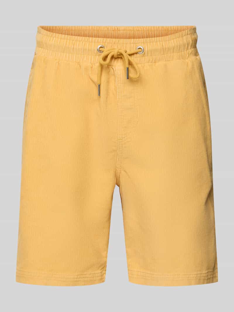 Regular fit korte broek van corduroy