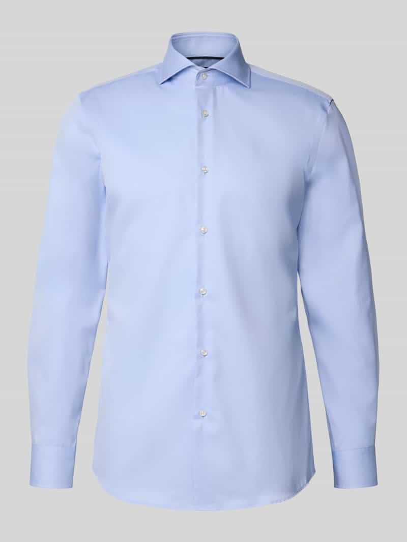 Boss Slim fit zakelijk overhemd van puur katoen
