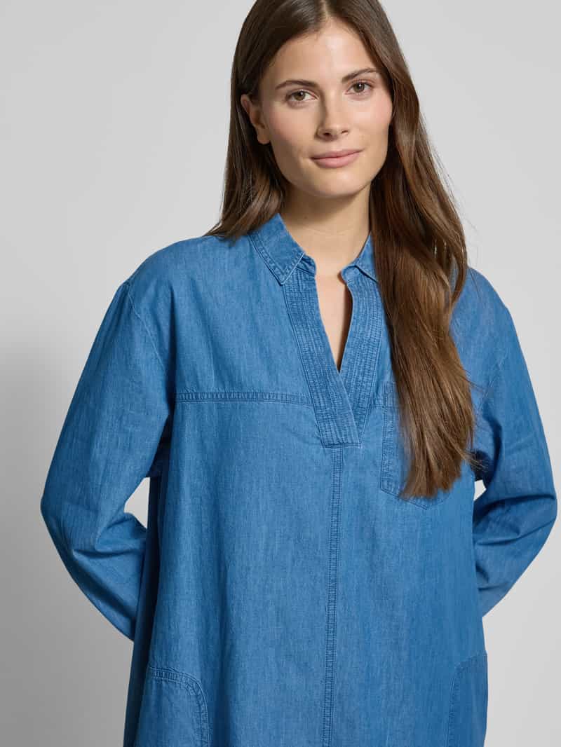 s.Oliver RED LABEL Relaxed fit jeansjurk van zuiver katoen met opgestikte zak