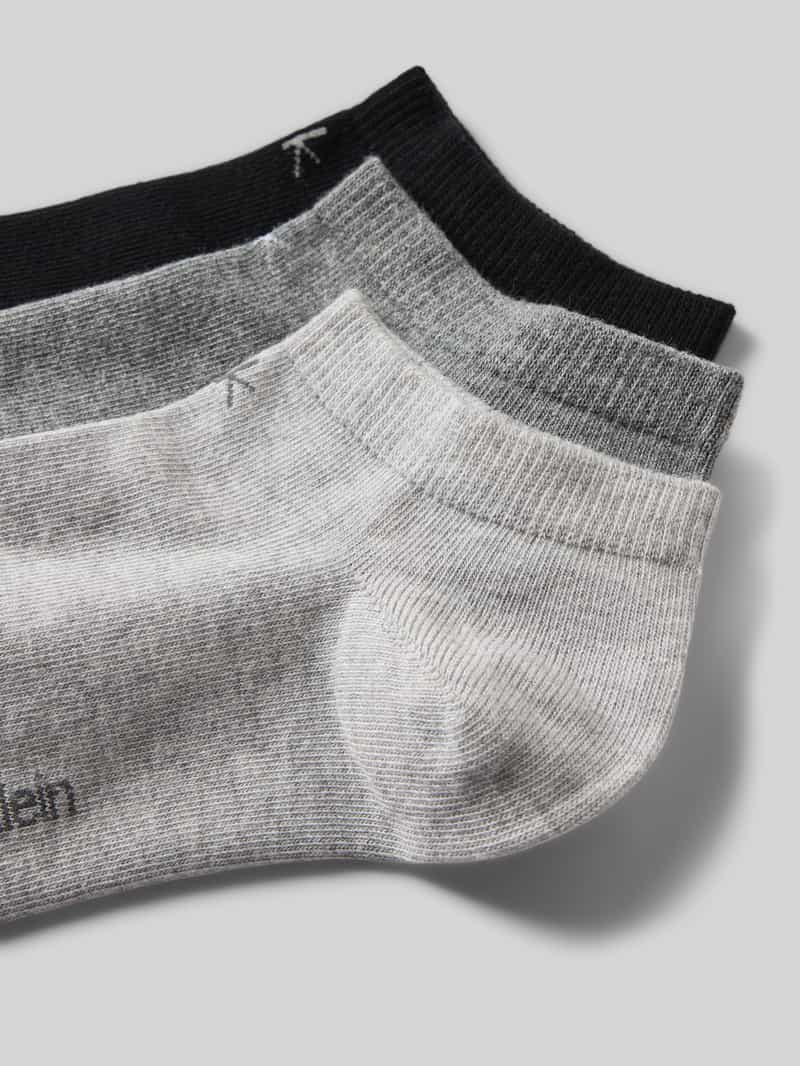 CK Calvin Klein Sneakersokken met labeldetail in een set van 3 paar