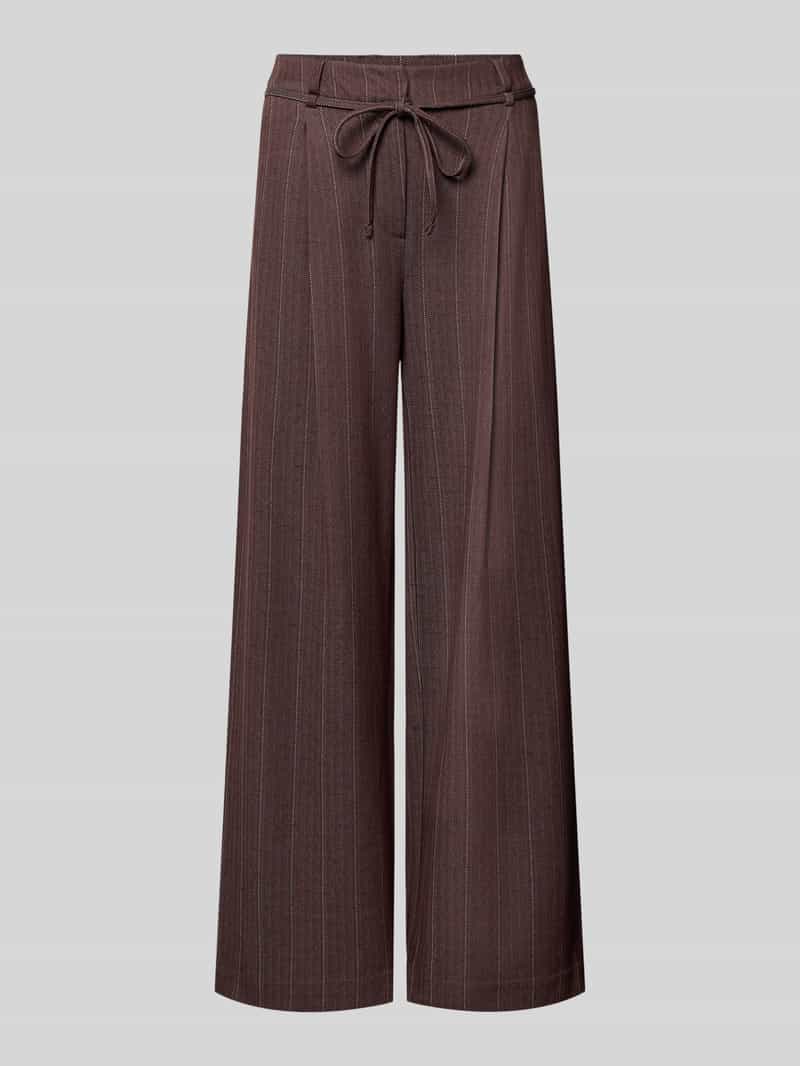 Ichi Broek van viscosemix met strikceintuur model 'KATE PINELLE'