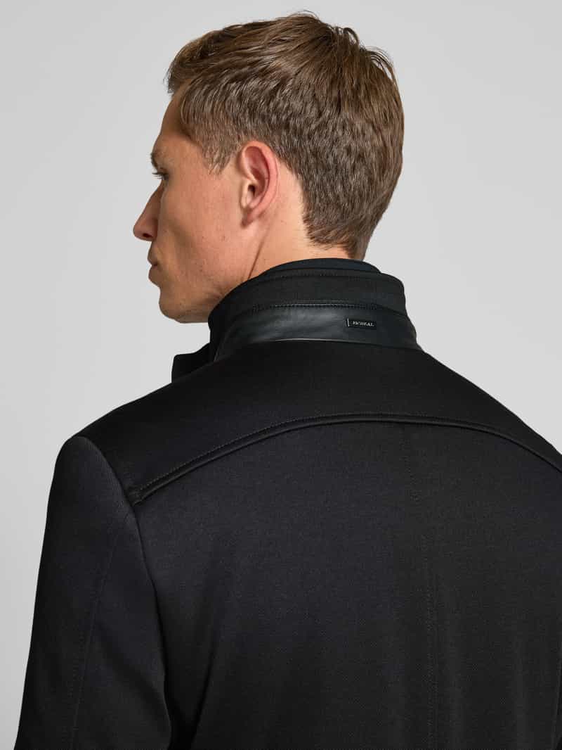 MCNEAL Regular fit lange jas met opstaande kraag