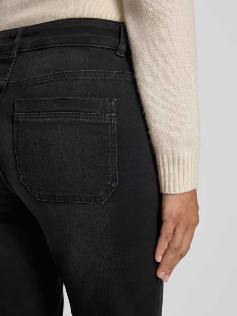 Christian Berg Woman Bootcut fit jeans met riemlussen