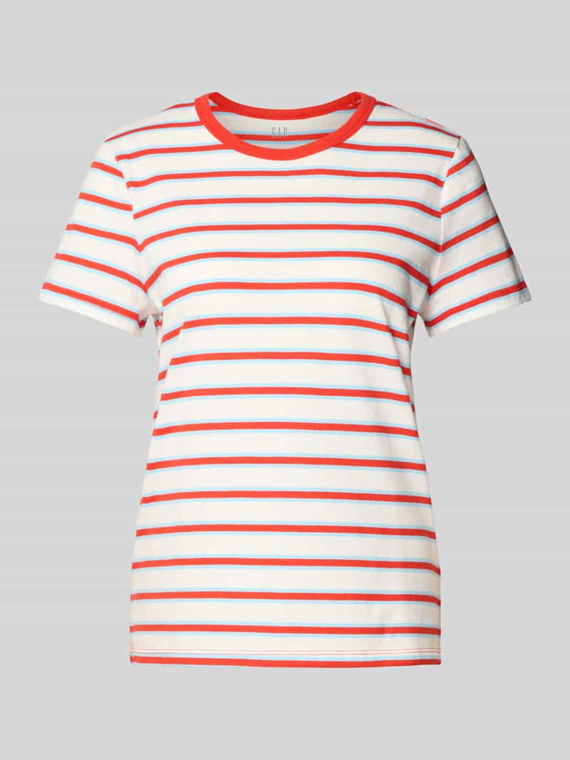 GAP T-shirt met streepmotief en ronde hals