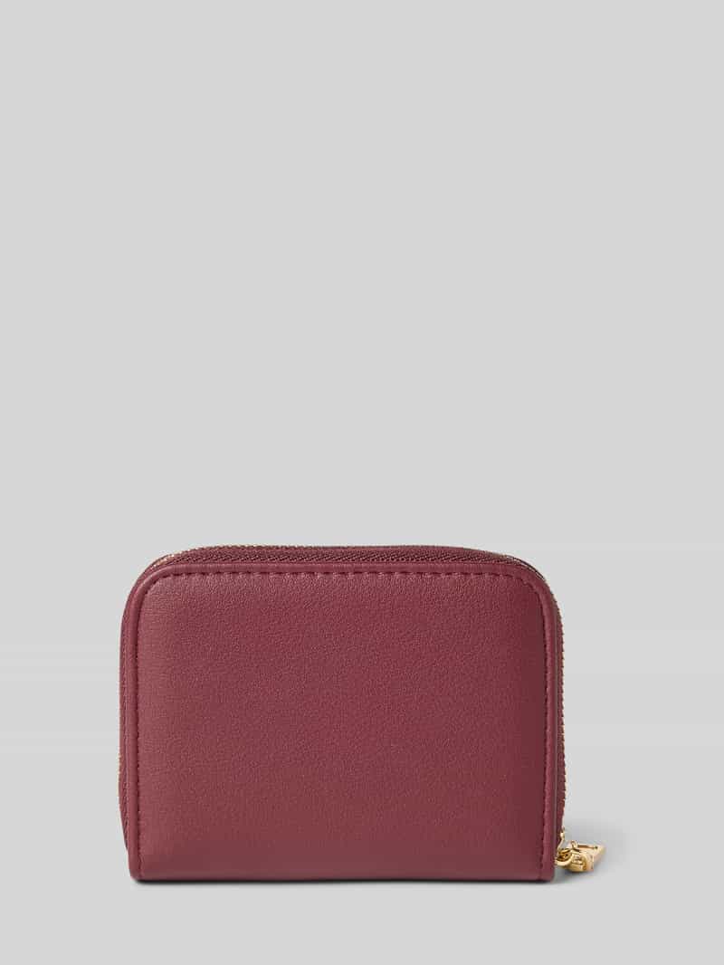 Seidenfelt Portemonnee met label in reliëf model 'YLVA'