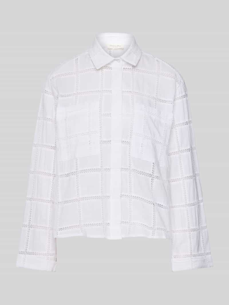 Christian Berg Woman Regular fit blouse met broderie anglaise