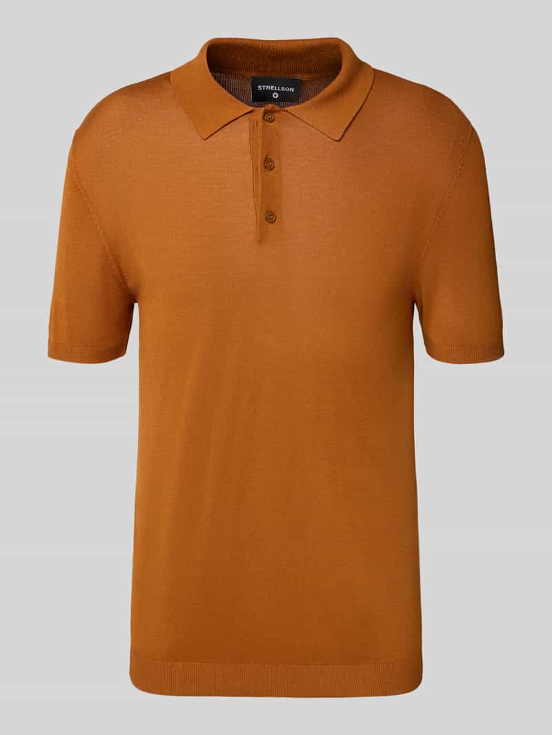 Strellson Regular fit poloshirt van pure viscose model 'VADIM'