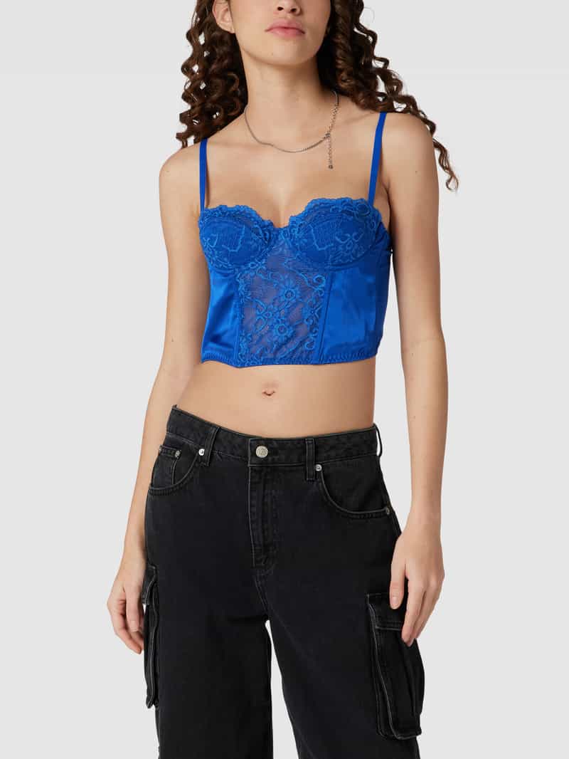 Korte top met broderie anglaise BDG Urban Outfitters