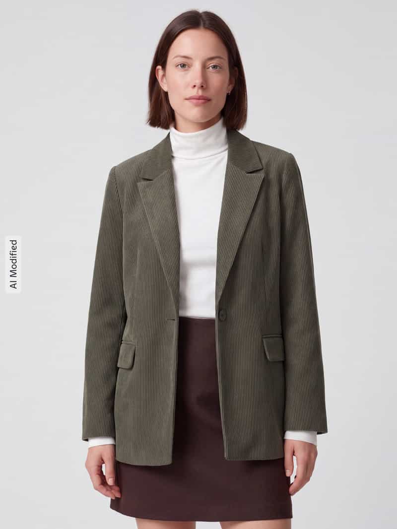 Vero Moda Loose fit lange blazer met stijgende reverskraag model 'NORA'