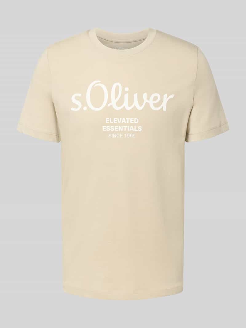 s.Oliver RED LABEL Regular fit T-shirt van puur katoen