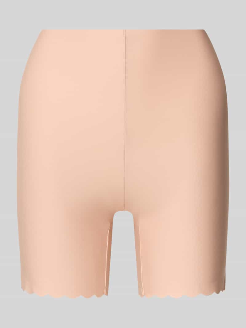 slim fit biker-shorts met sierafwerkingen