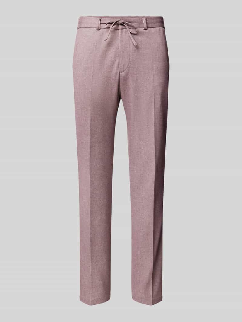 Zuitable Slim fit pantalon met strikceintuur model 'SPARTAFLEX'