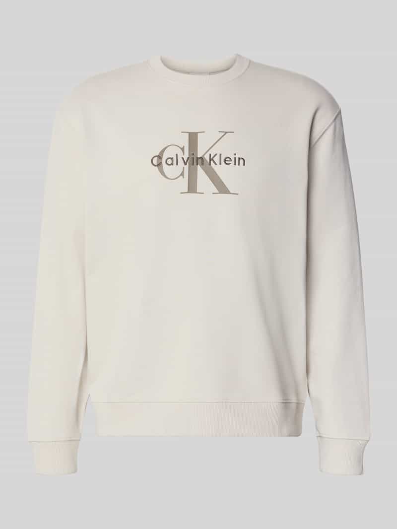 Calvin Klein Jeans Regular fit sweatshirt met logoprint model 'Terry'
