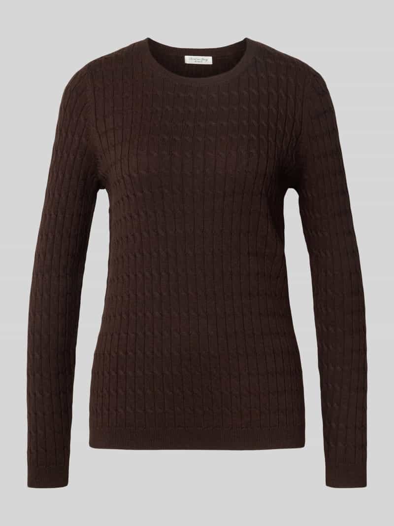 Christian Berg Woman Gebreide pullover met kabelpatroon