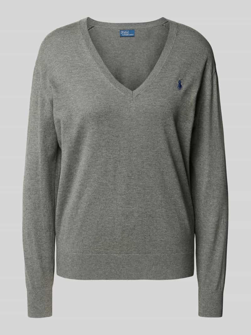 Polo Ralph Lauren Gebreide pullover met logostitching en V-hals