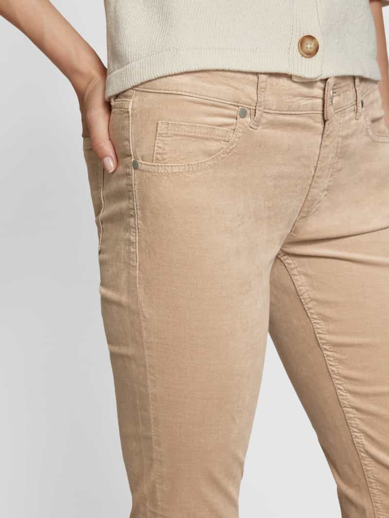 Marc O'Polo Slim fit fluwelen broek van een mix van biologisch katoen en viscose model 'LULEA'