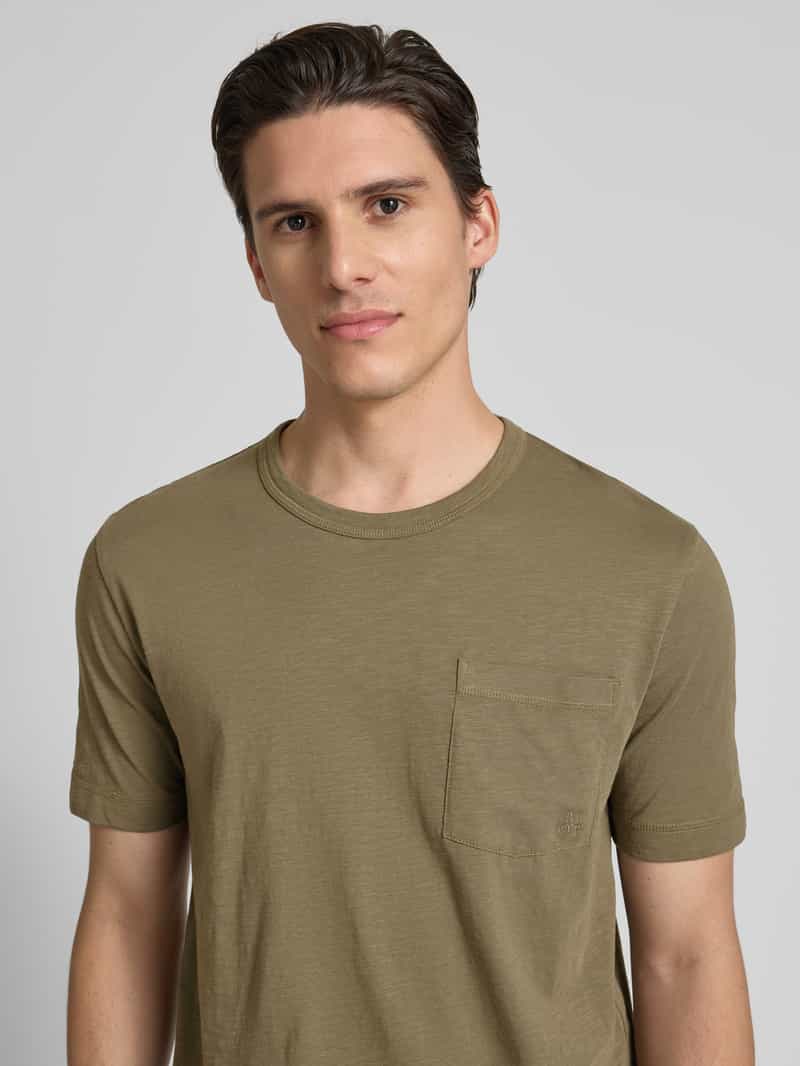 Marc O'Polo Regular fit T-shirt van zachte slubjersey