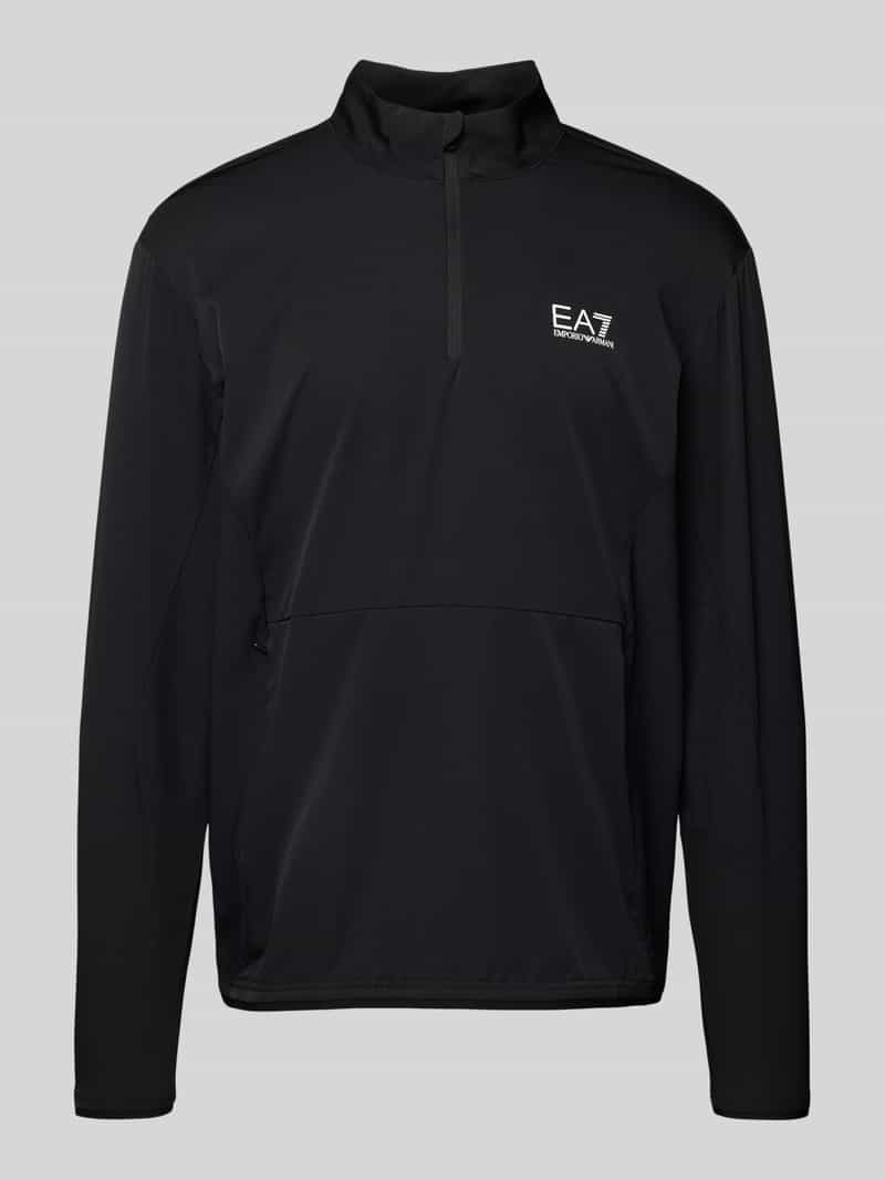 EA7 Emporio Armani Sweatshirt met opstaande kraag model 'VENTUS'