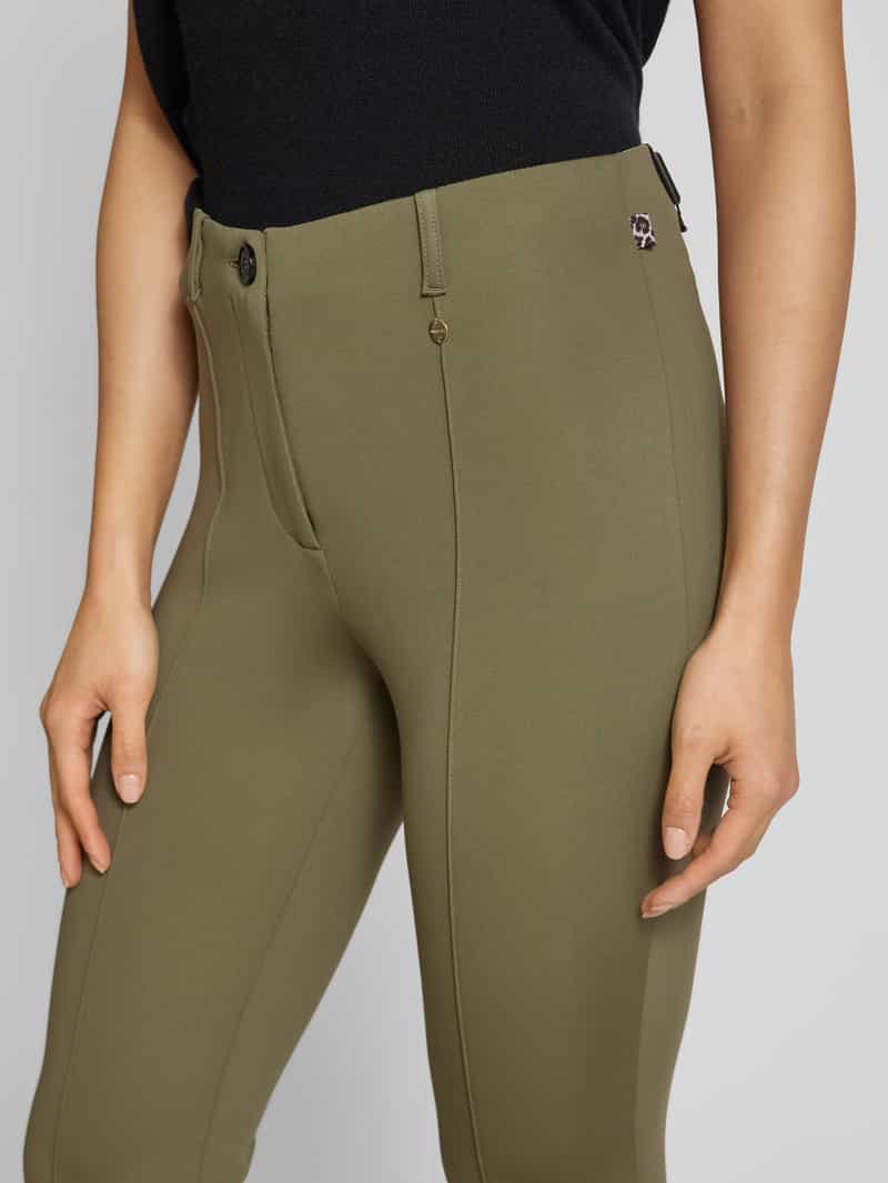 Marc Cain Stoffen broek met bandplooien model 'SYDNEY'