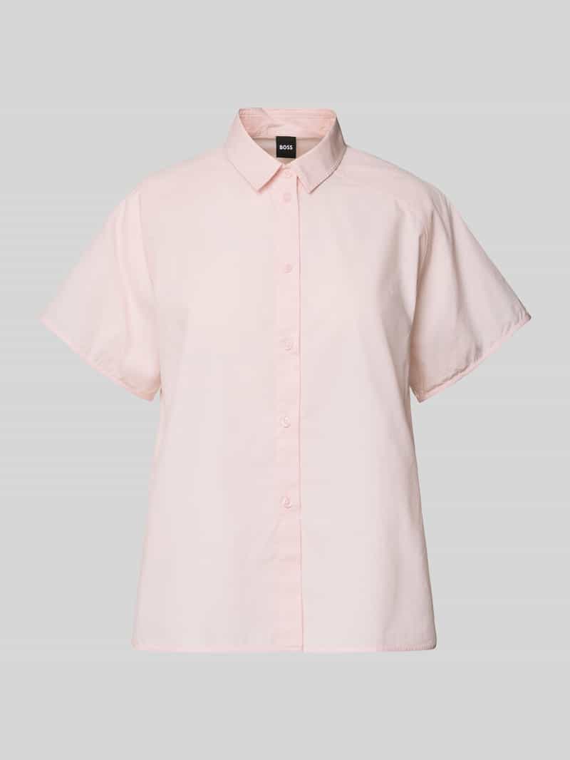 Boss Regular fit blouse met kentkraag model 'Bixina'