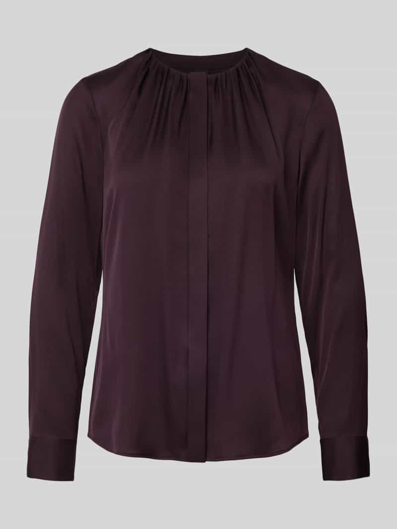 Boss Regular fit blouse met lange mouwen van zijdemix model 'BANORAH'